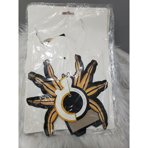 1987 Vintage BEISTLE Halloween SPIDER on Web Honeycomb Paper Hanging Decor retro - Picture 7 of 9